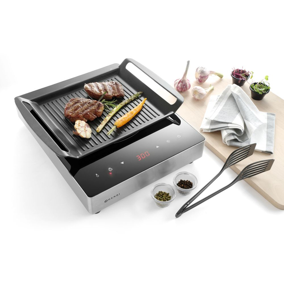 Hendi Grillplatte für Induktionskocher, 390x260x(H)35mm 3 Hendi Grillplatte für Induktionskocher, 390x260x(H)35mm