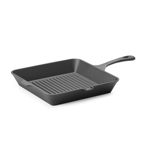 Hendi Gusseisen-Grillpfanne, Schwarz, 250x250x(H)50mm, Quadratisch 1 Hendi Gusseisen-Grillpfanne, Schwarz, 250x250x(H)50mm, Quadratisch