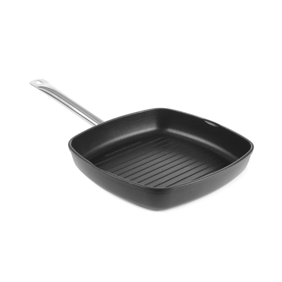 Hendi Grillpfanne mit gerillter Bratfläche Titanium Professional, 550x290x(H)55mm Hendi Grillpfanne mit gerillter Bratfläche Titanium Professional, 550x290x(H)55mm