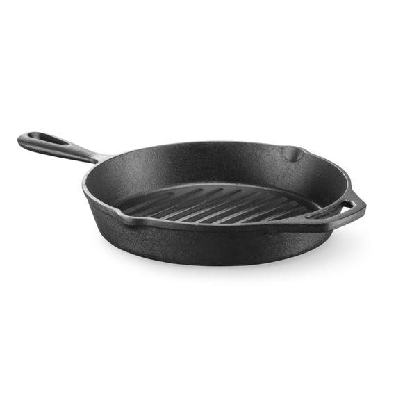Hendi Gusseisen-Grillpfanne, 398x265x(H)48mm 1 Hendi Gusseisen-Grillpfanne, 398x265x(H)48mm