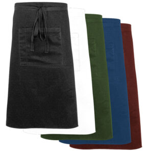 Nino Cucino Bistroschürze mit Tasche, Mischgewebe, bordeauxrot, L. 70 cm