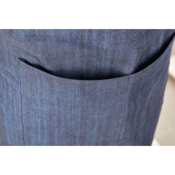 Nino Cucino Latzschürze, Mischgewebe, navy-blau, L. 92 cm 3 Nino Cucino Latzschürze, Mischgewebe, navy-blau, L. 92 cm