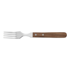 Was Germany Steakgabel Set, mit Walnussholzgriff, 20 cm, Set á 6 Stück, Holz, Chromstahl 13/0