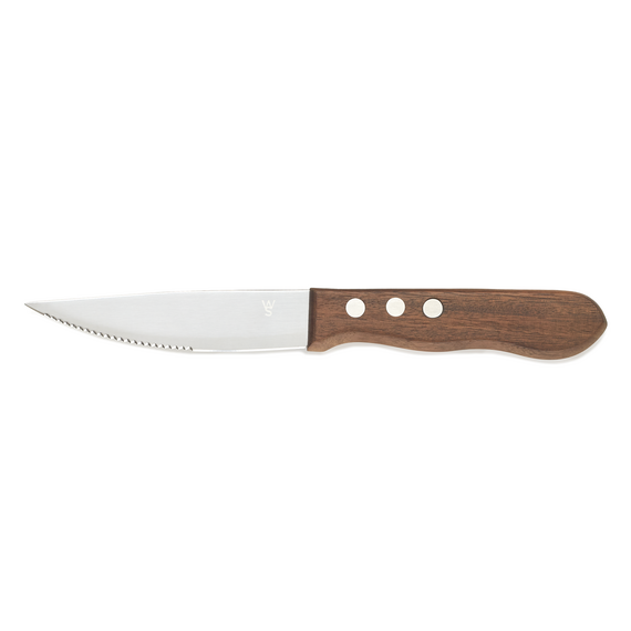Was Germany Steakmesser Set, mit Pakkaholzgriff, 25 cm, Set á 6 Stück, Holz, Chromstahl 13/0 Was Germany Steakmesser Set, mit Pakkaholzgriff, 25 cm, Set á 6 Stück, Holz, Chromstahl 13/0