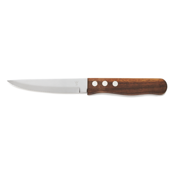 Was Germany Steakmesser Set, mit Pakkaholzgriff, 25 cm, Set á 6 Stück, Holz, Chromstahl 13/0 Was Germany Steakmesser Set, mit Pakkaholzgriff, 25 cm, Set á 6 Stück, Holz, Chromstahl 13/0
