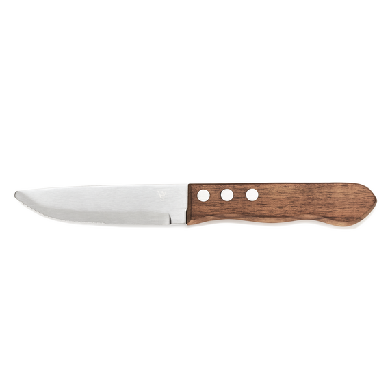 Was Germany Steakmesser Set, mit Pakkaholzgriff, 25 cm, Set á 6 Stück, Holz, Chromstahl 13/0 Was Germany Steakmesser Set, mit Pakkaholzgriff, 25 cm, Set á 6 Stück, Holz, Chromstahl 13/0