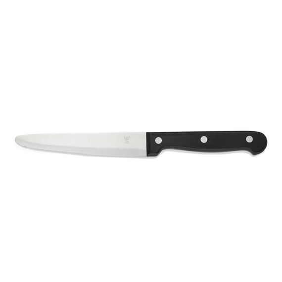 Was Germany Steakmesser Set, mit POM Kunststoffgriff, 25 cm, Set á 6 Stück, Polyoxymethylen, Chromstahl 13/0 Was Germany Steakmesser Set, mit POM Kunststoffgriff, 25 cm, Set á 6 Stück, Polyoxymethylen, Chromstahl 13/0