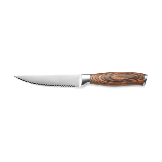 Was Germany Steakmesser Set, mit Pakkaholzgriff, 23 cm, Set á 6 Stück, Holz, Chromstahl 13/0 Was Germany Steakmesser Set, mit Pakkaholzgriff, 23 cm, Set á 6 Stück, Holz, Chromstahl 13/0