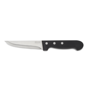 Essentials Steakmesser Set, mit ABS Kunststoffgriff, 25 cm, Set á 6 Stück, ABS Kunststoff, Chromstahl 13/0