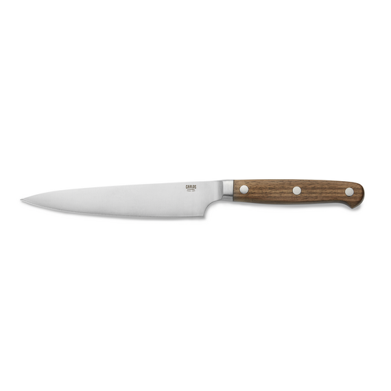 Carlos Steakmesser Set, mit Wallnussholzgriff, 24 cm, Set á 6 Stück, Klingenstahl 420, Holz Carlos Steakmesser Set, mit Wallnussholzgriff, 24 cm, Set á 6 Stück, Klingenstahl 420, Holz