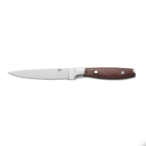 Carlos Steakmesser Set, mit rotem Pakkaholzgriff, 25 cm, Set á 6 Stück, Klingenstahl 420, Holz