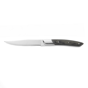 Carlos Steakmesser Set, mit grauem Pakkaholzgriff, 24 cm, Set á 6 Stück, Klingenstahl 420, Holz