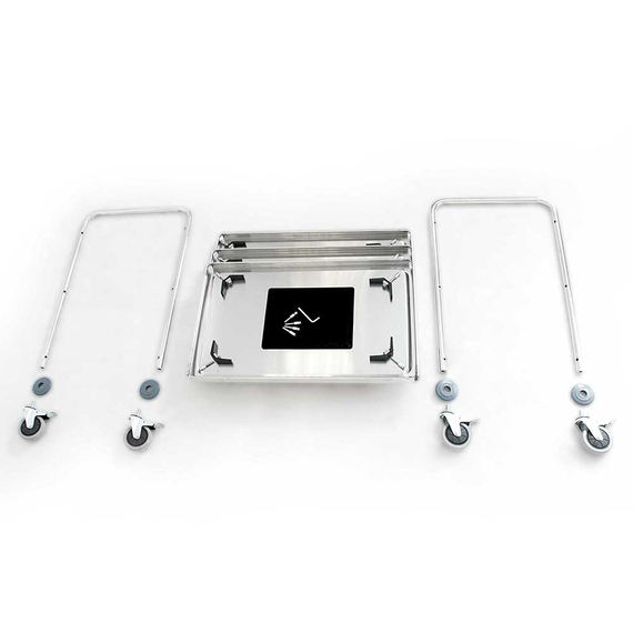 Stalgast Edelstahl Servierwagen, mit zwei Borden, 845 x 525 x 940 mm (BxTxH) 1 Stalgast Edelstahl Servierwagen, mit zwei Borden, 845 x 525 x 940 mm (BxTxH)