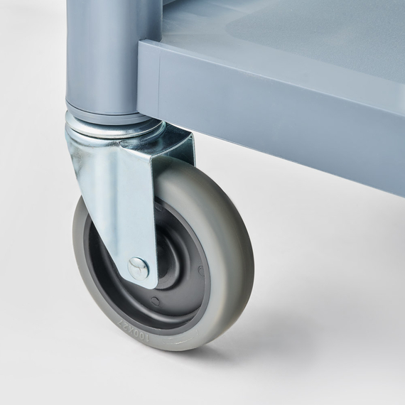 Stalgast Servierwagen aus Kunststoff, mit drei Borden, 860 x 425 x 910 mm (BxTxH) 4 Stalgast Servierwagen aus Kunststoff, mit drei Borden, 860 x 425 x 910 mm (BxTxH)