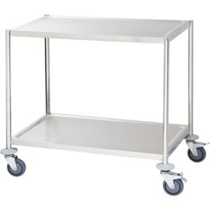 Stalgast Servierwagen mit zwei Borden von 800x500 mm, ohne Griff