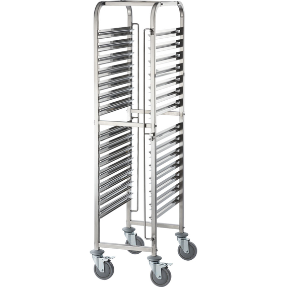 Stalgast Tablettwagen aus Edelstahl, passend für 14 x GN 1/1, 380 x 550 x 1735 mm (BxTxH) Stalgast Tablettwagen aus Edelstahl, passend für 14 x GN 1/1, 380 x 550 x 1735 mm (BxTxH)