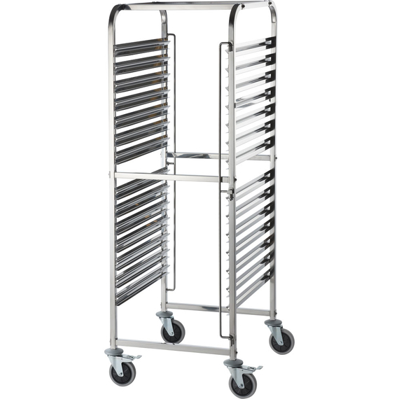 Stalgast Tablettwagen aus Edelstahl, passend für 14 x GN 2/1, 590 x 670 x 1735 mm (BxTxH) Stalgast Tablettwagen aus Edelstahl, passend für 14 x GN 2/1, 590 x 670 x 1735 mm (BxTxH)
