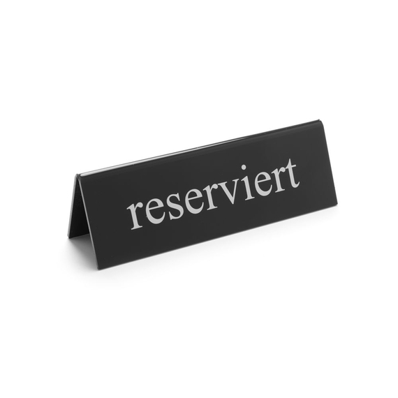 Hendi Tischschild Reserviert, reserviert, 130x30x(H)38mm Hendi Tischschild Reserviert, reserviert, 130x30x(H)38mm