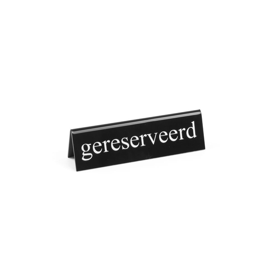 Hendi Tischschild Reserviert, gereserveerd, 130x30x(H)38mm Hendi Tischschild Reserviert, gereserveerd, 130x30x(H)38mm