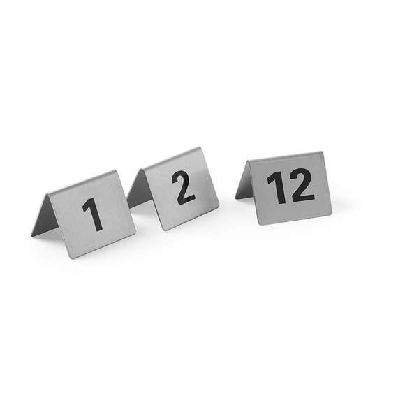 Hendi Tischnummern, Nummer 1-12, 50x35x(H)40mm Hendi Tischnummern, Nummer 1-12, 50x35x(H)40mm