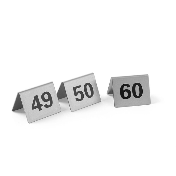 Hendi Tischnummern, Nummer 49-60, 50x35x(H)40mm Hendi Tischnummern, Nummer 49-60, 50x35x(H)40mm
