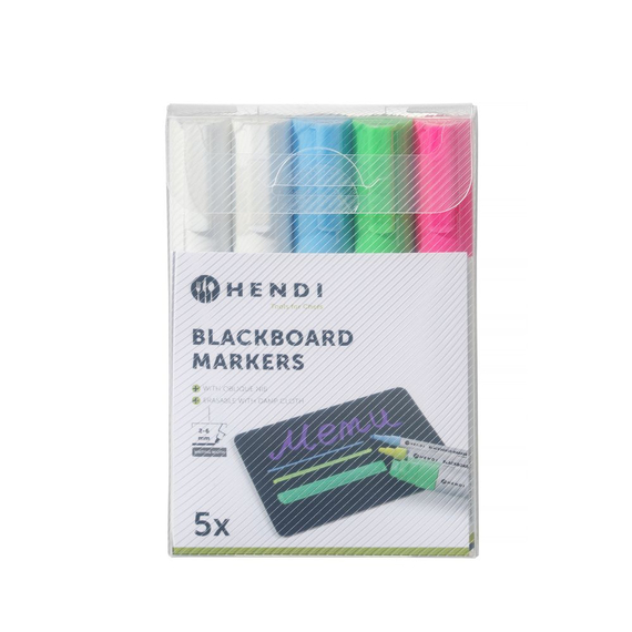 Hendi Kreidemarker 6 mm, 1x pink, 1x grün, 1x blau, 2x weiß Hendi Kreidemarker 6 mm, 1x pink, 1x grün, 1x blau, 2x weiß