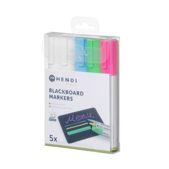 Hendi Kreidemarker 6 mm, 1x pink, 1x grün, 1x blau, 2x weiß 1 Hendi Kreidemarker 6 mm, 1x pink, 1x grün, 1x blau, 2x weiß