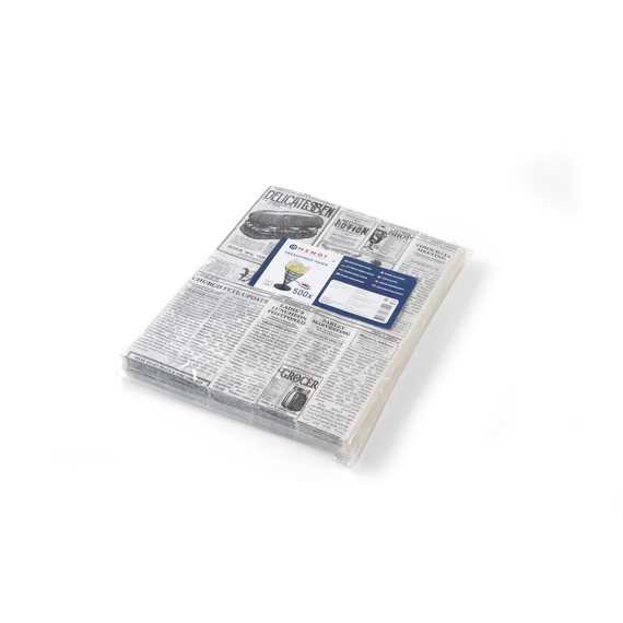 Hendi Einschlagpapier, fettdicht, Zeitungsdruck, 500 Stk., 200x250mm Hendi Einschlagpapier, fettdicht, Zeitungsdruck, 500 Stk., 200x250mm