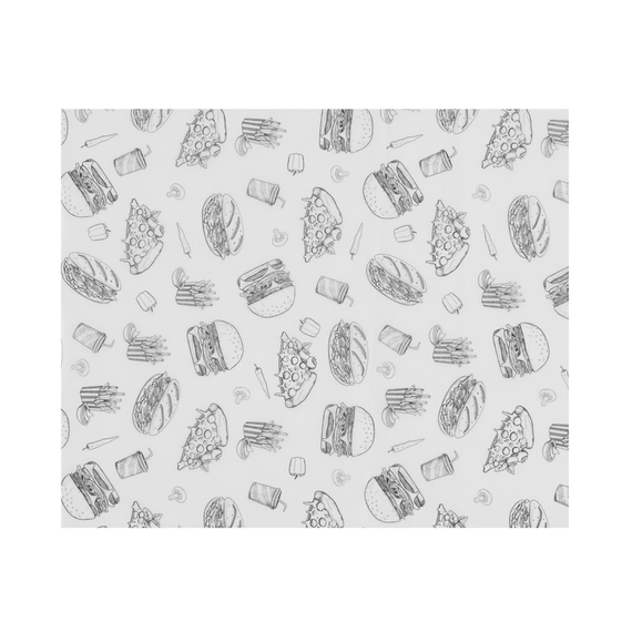 Hendi Einschlagpapier, fettdicht, Fastfood-Muster, 500 Stk., 200x250mm Hendi Einschlagpapier, fettdicht, Fastfood-Muster, 500 Stk., 200x250mm