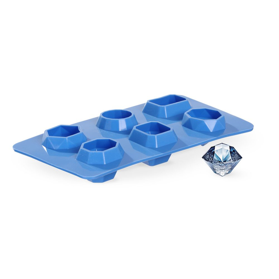BarUp Eiswürfelform, edelsteinförmig, Blau, 2 Stk., 190x105x(H)30mm 2 BarUp Eiswürfelform, edelsteinförmig, Blau, 2 Stk., 190x105x(H)30mm