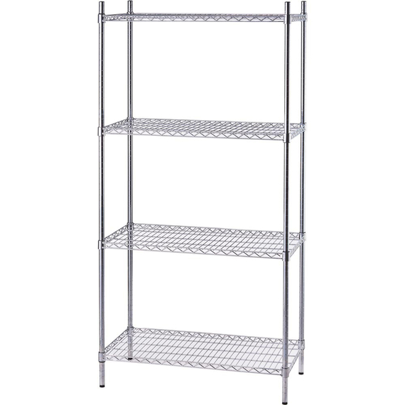 Stalgast Lagerregal aus Chromstahl 610x455x1800 mm (BxTxH) Stalgast Lagerregal aus Chromstahl 610x455x1800 mm (BxTxH)