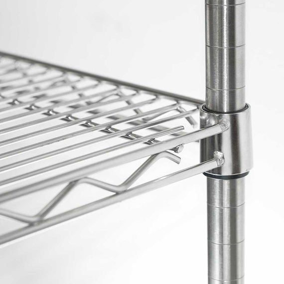 Stalgast Lagerregal aus Chromstahl 610x455x1800 mm (BxTxH) 1 Stalgast Lagerregal aus Chromstahl 610x455x1800 mm (BxTxH)