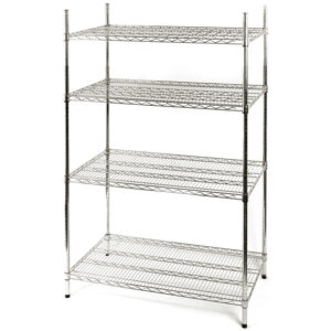 Stalgast Lagerregal aus Chromstahl 1220x455x1800 mm (BxTxH)