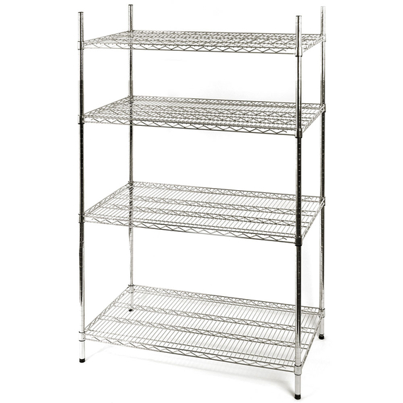 Stalgast Lagerregal aus Chromstahl 1220x455x1800 mm (BxTxH) Stalgast Lagerregal aus Chromstahl 1220x455x1800 mm (BxTxH)