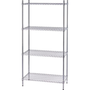 Stalgast Lagerregal aus Chromstahl 910x610x1800 mm (BxTxH)