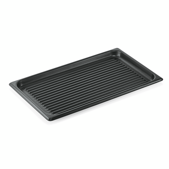 Was Germany Backblech GN 1/1 mit Antihaftbeschichtung, 53 x 32,5 cm, gerillt, Aluminium Was Germany Backblech GN 1/1 mit Antihaftbeschichtung, 53 x 32,5 cm, gerillt, Aluminium