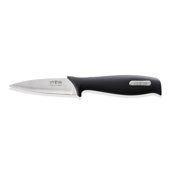 Let`S Cook Schälmesser Knife, 19 cm, Edelstahl, Gummi Let`S Cook Schälmesser Knife, 19 cm, Edelstahl, Gummi