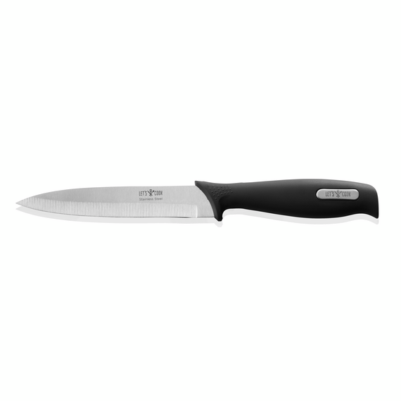 Let`S Cook Spickmesser Knife, 23,5 cm, Edelstahl, Gummi Let`S Cook Spickmesser Knife, 23,5 cm, Edelstahl, Gummi