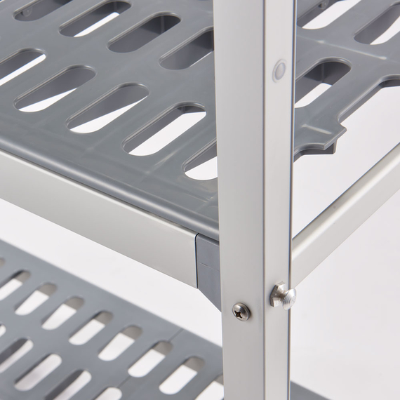 Stalgast Lagerregal aus Aluminium mit 2 Beinen 1164x460x1680 mm (BxTxH) 1 Stalgast Lagerregal aus Aluminium mit 2 Beinen 1164x460x1680 mm (BxTxH)