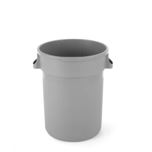 AmerBox Abfalleimer rund, 120L, Hellgrau, ⌀550x(H)690mm