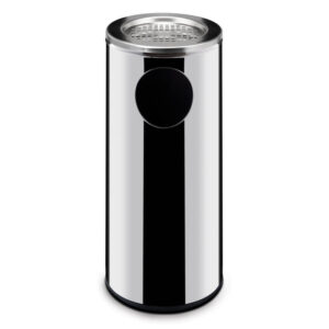 Hendi Mülleimer Standmodell mit Aschenbecher, 33L, ⌀240x(H)660mm