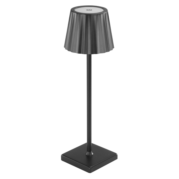 LED-Tischleuchte kabellos mit Touch-Bedienung, dimmbar, schwarz, H. 375 mm LED-Tischleuchte kabellos mit Touch-Bedienung, dimmbar, schwarz, H. 375 mm