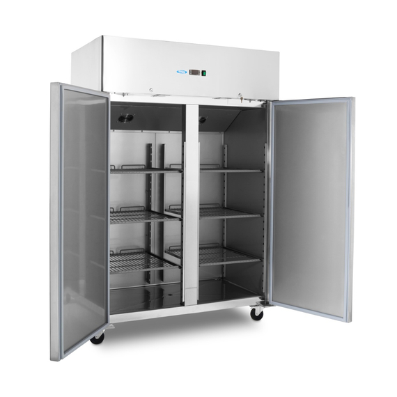 Maxima Gastro Kühlschrank - 1200 l - 6 Einstellbare Regale (2/1 GN) - auf Rädern - inkl. Regale 7 Maxima Gastro Kühlschrank - 1200 l - 6 Einstellbare Regale (2/1 GN) - auf Rädern - inkl. Regale