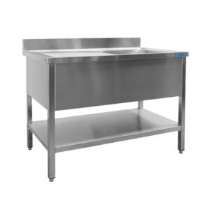 SARO Spültisch 1 Becken, links - B 1200 x T 700