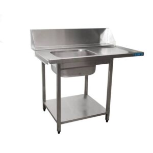 SARO Zulauftisch Spülmaschine links 1 Becken 1200mm