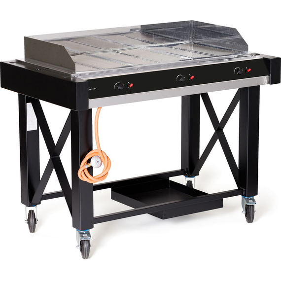 Hendi Gasgrill Atlanta, Schwarz, 13kW, 1285x770x(H)917mm Hendi Gasgrill Atlanta, Schwarz, 13kW, 1285x770x(H)917mm