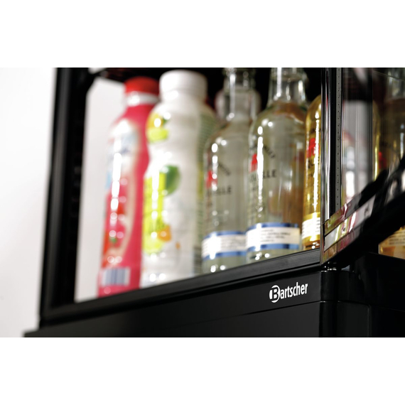 Bartscher Mini-Kühlvitrine 78L, schwarz 3 Bartscher Mini-Kühlvitrine 78L, schwarz