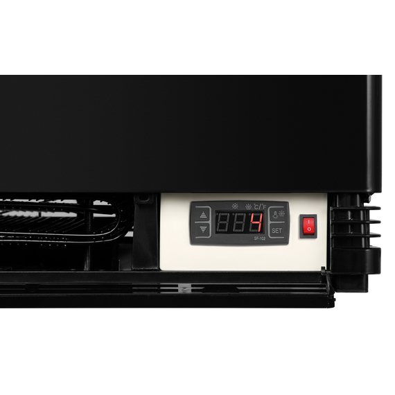 Bartscher Mini-Kühlvitrine 78L, schwarz 2 Bartscher Mini-Kühlvitrine 78L, schwarz