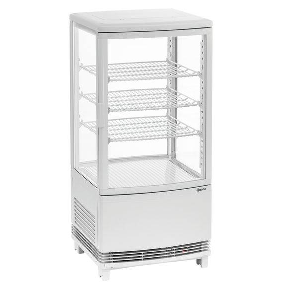 Bartscher Mini-Kühlvitrine 75L2T weiß 9 Bartscher Mini-Kühlvitrine 75L2T weiß