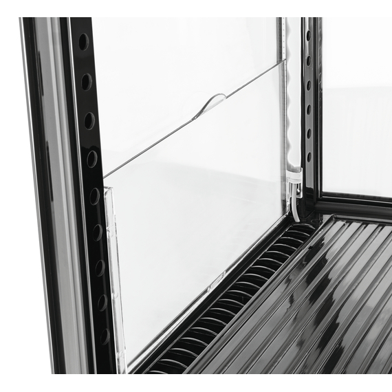 Bartscher Mini-Kühlvitrine 64L2T schwarz 6 Bartscher Mini-Kühlvitrine 64L2T schwarz